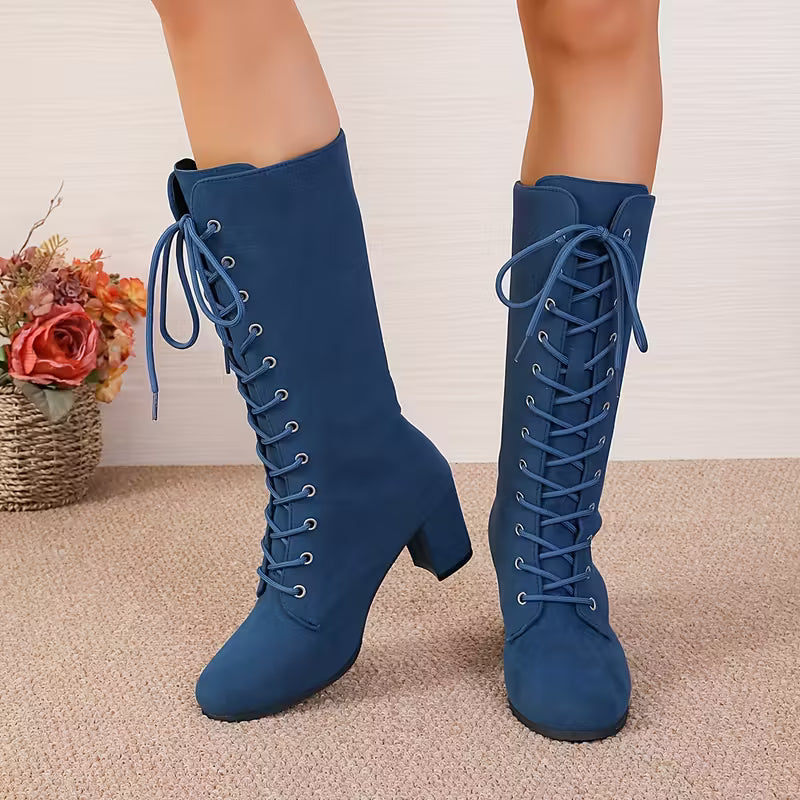 Liora™ – Ortopædiske Chunky Ankelstøvler til Kvinder