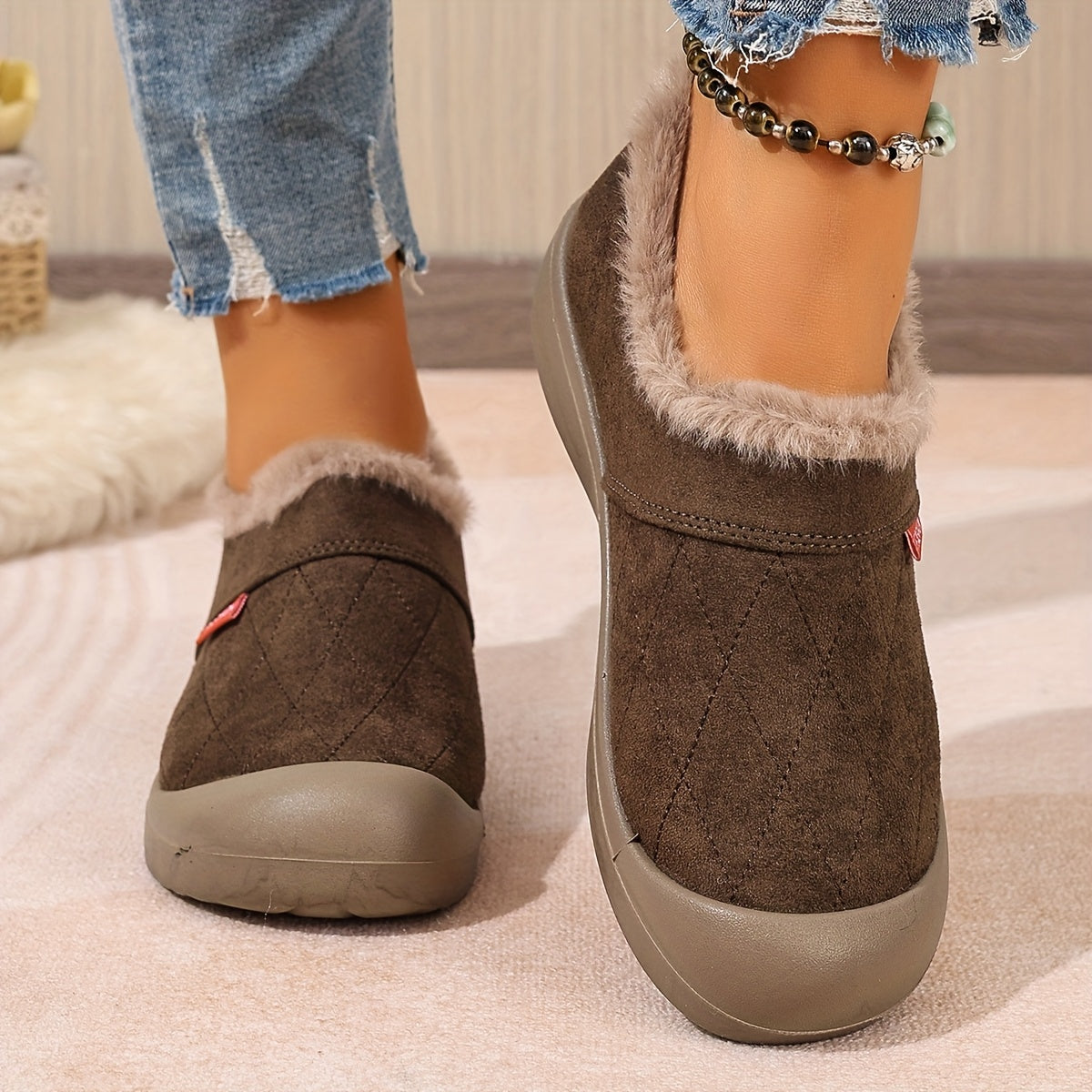 Cozy Cloud Slip-On Damestøvler