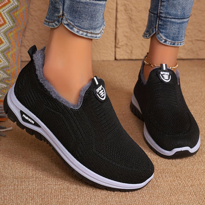 Kvinders Skridsikre Slip-On Vinterstøvler med Varm Foring