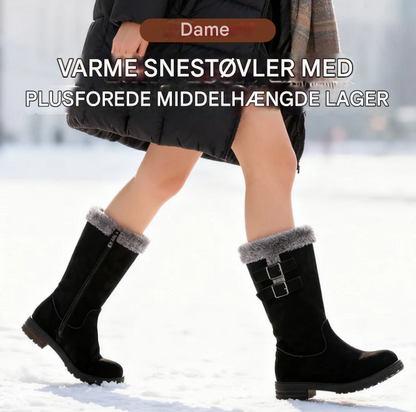 Velura™ – Varmforede Ortopædiske Vinterstøvler med Skridsikker Sål til Kvinder