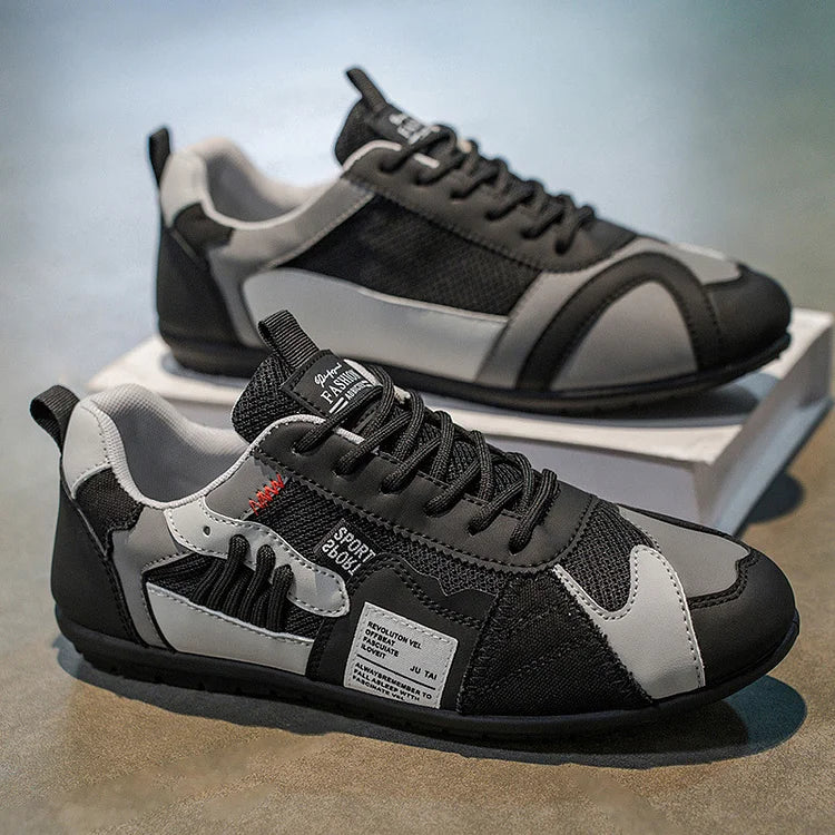 StreetFlex™ – Patchwork Herresneakers med Moderne Design