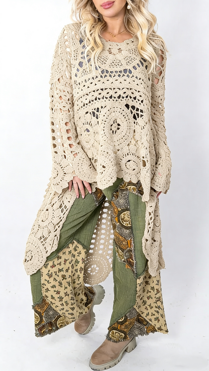 Boheme Hæklet Kimono