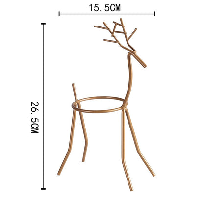 Reindeer™ – Moderne Juledekoration i Metal til Planter og Lys