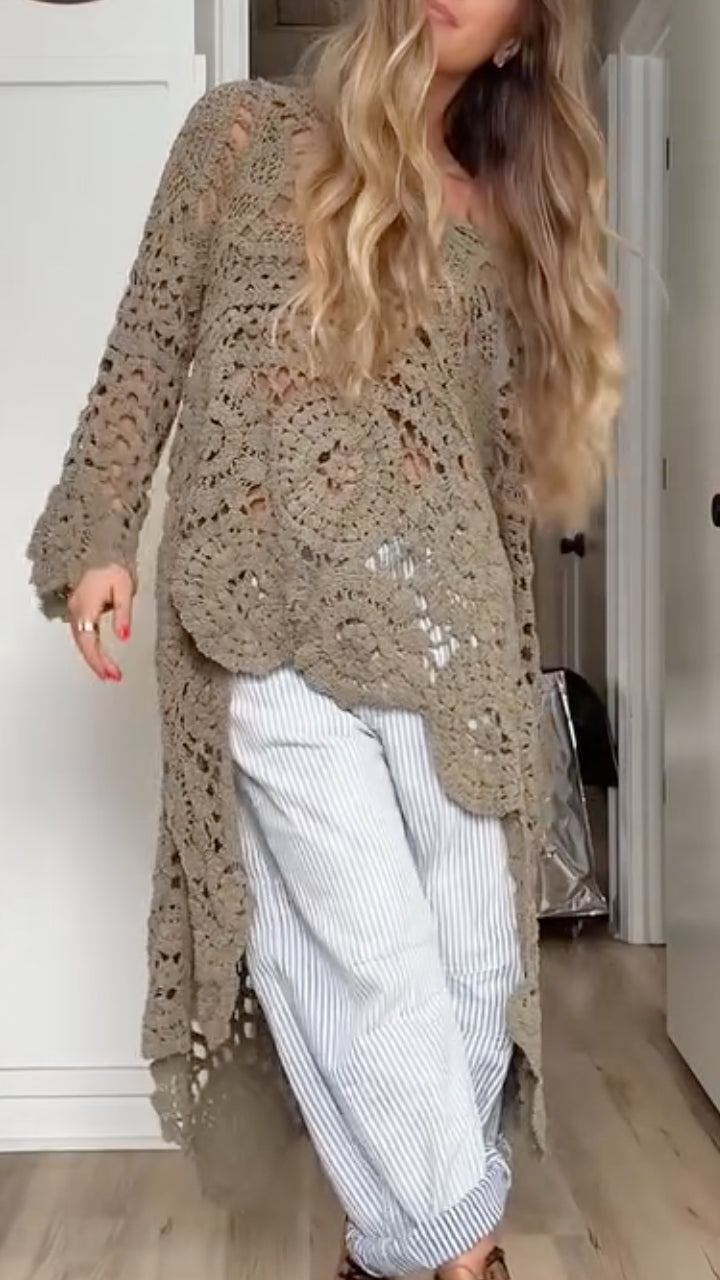 Boheme Hæklet Kimono