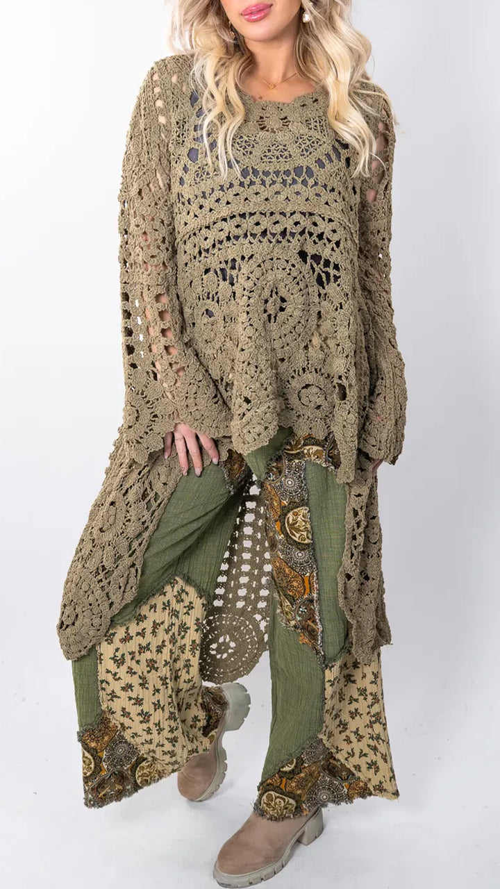 Boheme Hæklet Kimono