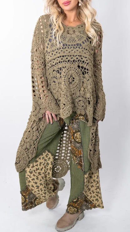 Boheme Hæklet Kimono