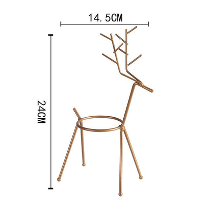 Reindeer™ – Moderne Juledekoration i Metal til Planter og Lys