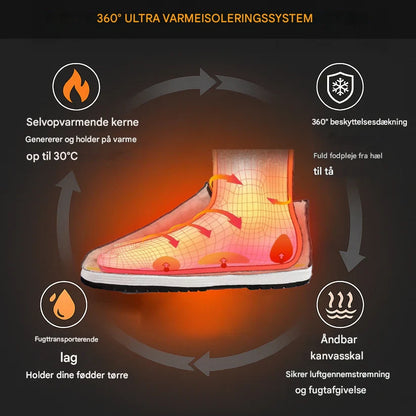 Arctic360™ – Vinter Sko med 360° Varmeisolering, Skridsikker Sål og Ortopædisk Komfort