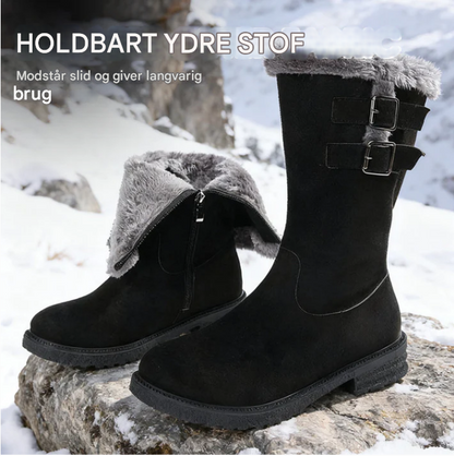 Velura™ – Varmforede Ortopædiske Vinterstøvler med Skridsikker Sål til Kvinder