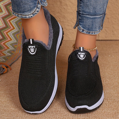 Kvinders Skridsikre Slip-On Vinterstøvler med Varm Foring