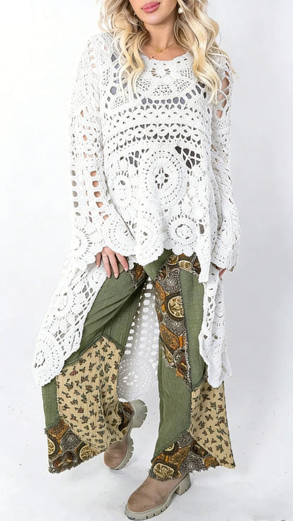 Boheme Hæklet Kimono