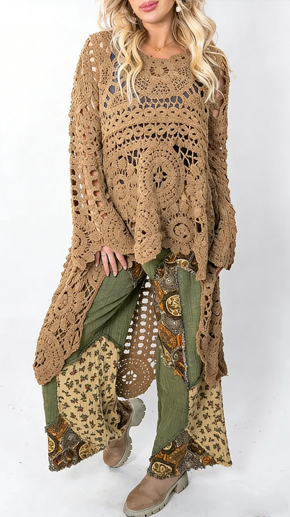 Boheme Hæklet Kimono