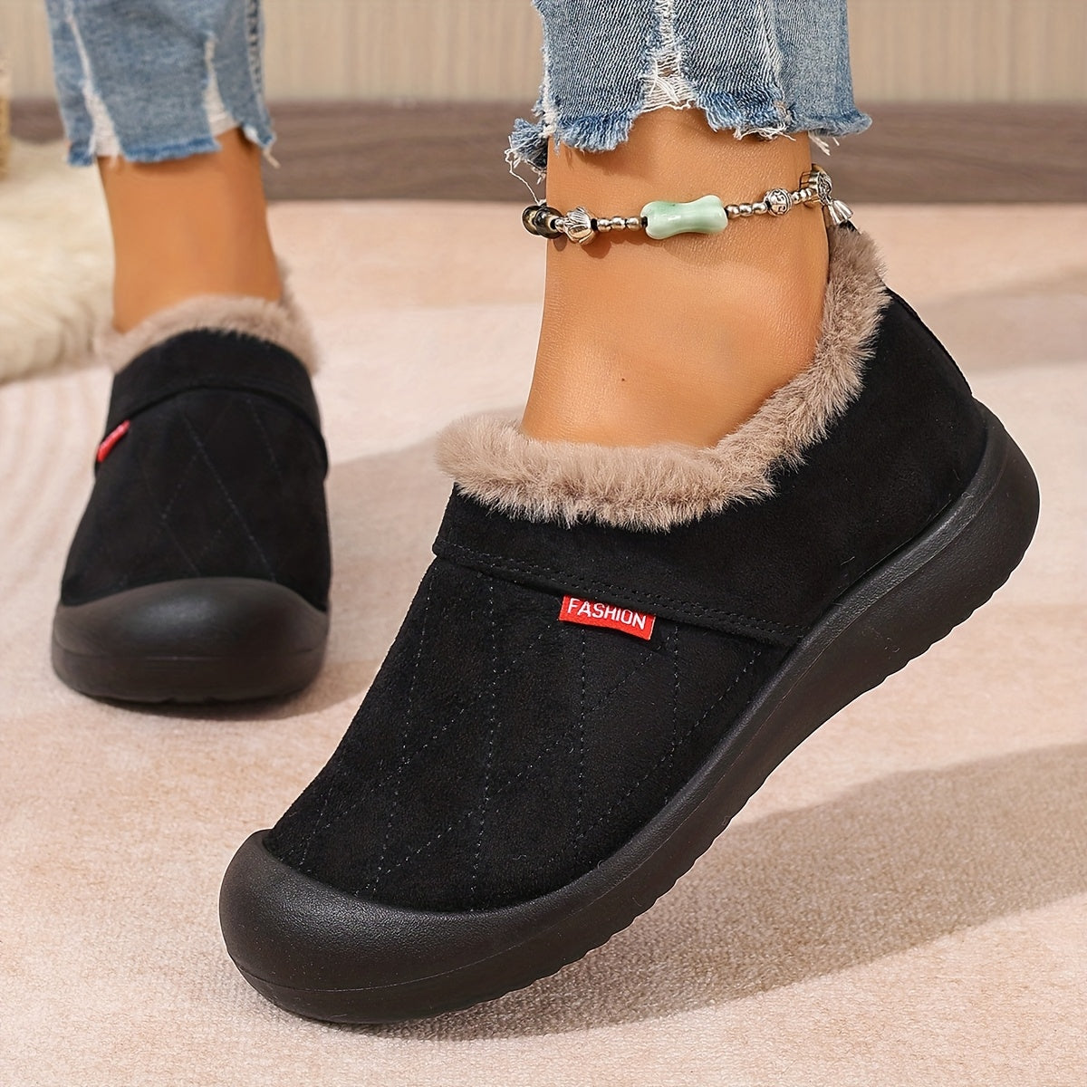 Cozy Cloud Slip-On Damestøvler