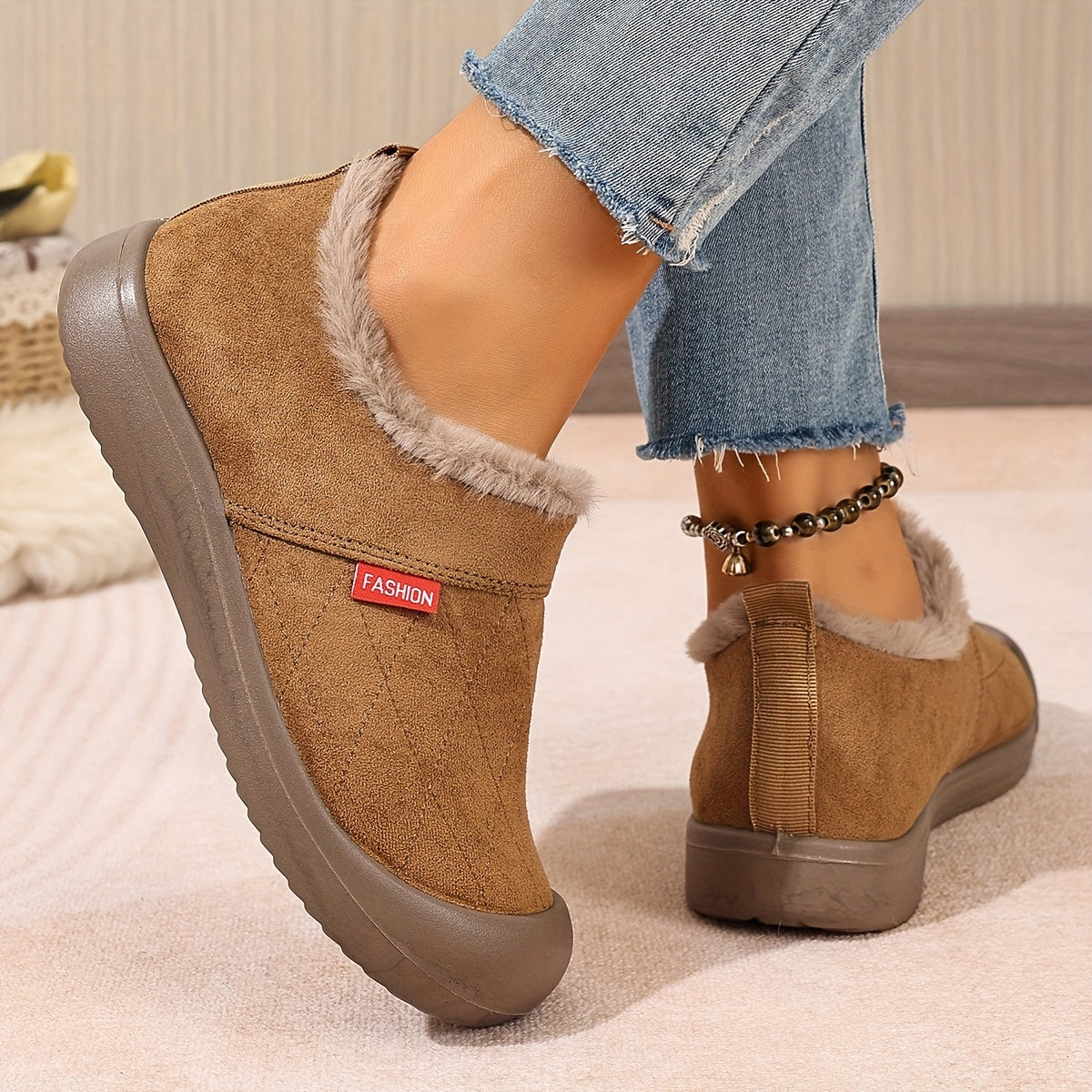 Cozy Cloud Slip-On Damestøvler