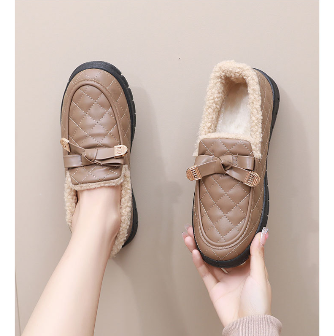 Bella Quilted Sløjfe Loafers