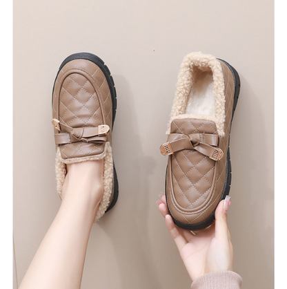Bella Quilted Sløjfe Loafers