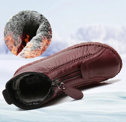 Dame Støvler i Ægte Læder – Skridsikre og Varmende Komfort