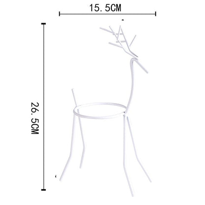 Reindeer™ – Moderne Juledekoration i Metal til Planter og Lys