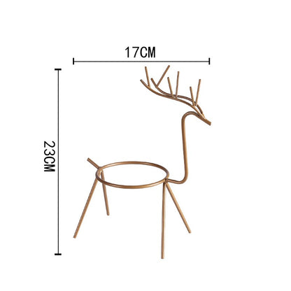 Reindeer™ – Moderne Juledekoration i Metal til Planter og Lys