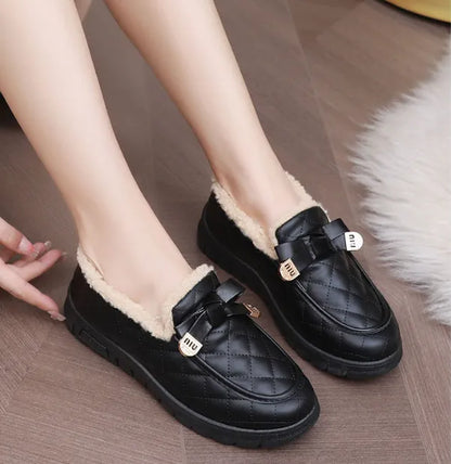 Bella Quilted Sløjfe Loafers