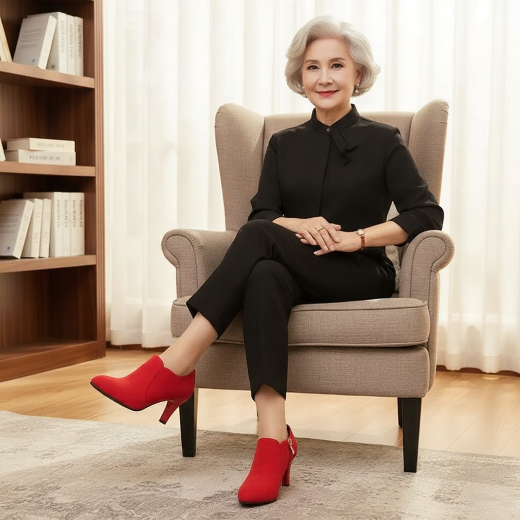 Gilded Aura: Stiletto Ankelstøvler