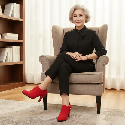 Gilded Aura: Stiletto Ankelstøvler