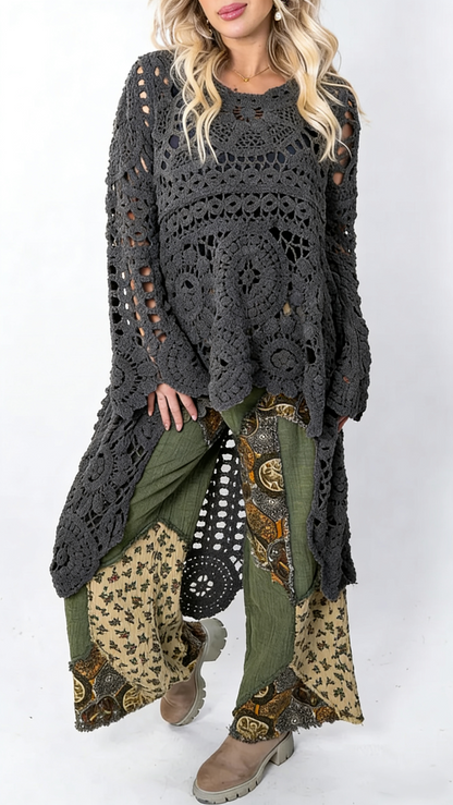 Boheme Hæklet Kimono