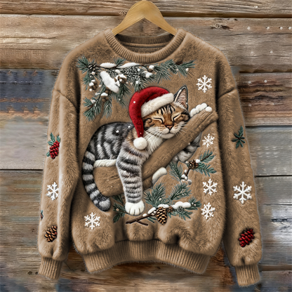 Festive Whiskers – Luksuriøs Julesweater
