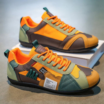 StreetFlex™ – Patchwork Herresneakers med Moderne Design