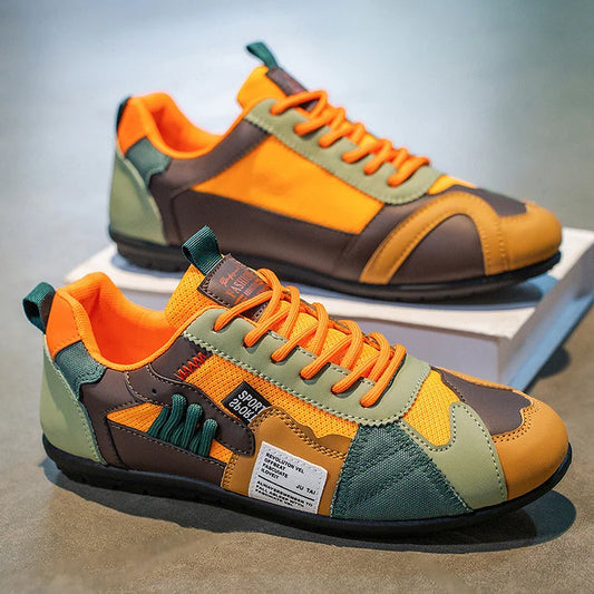 StreetFlex™ – Patchwork Herresneakers med Moderne Design