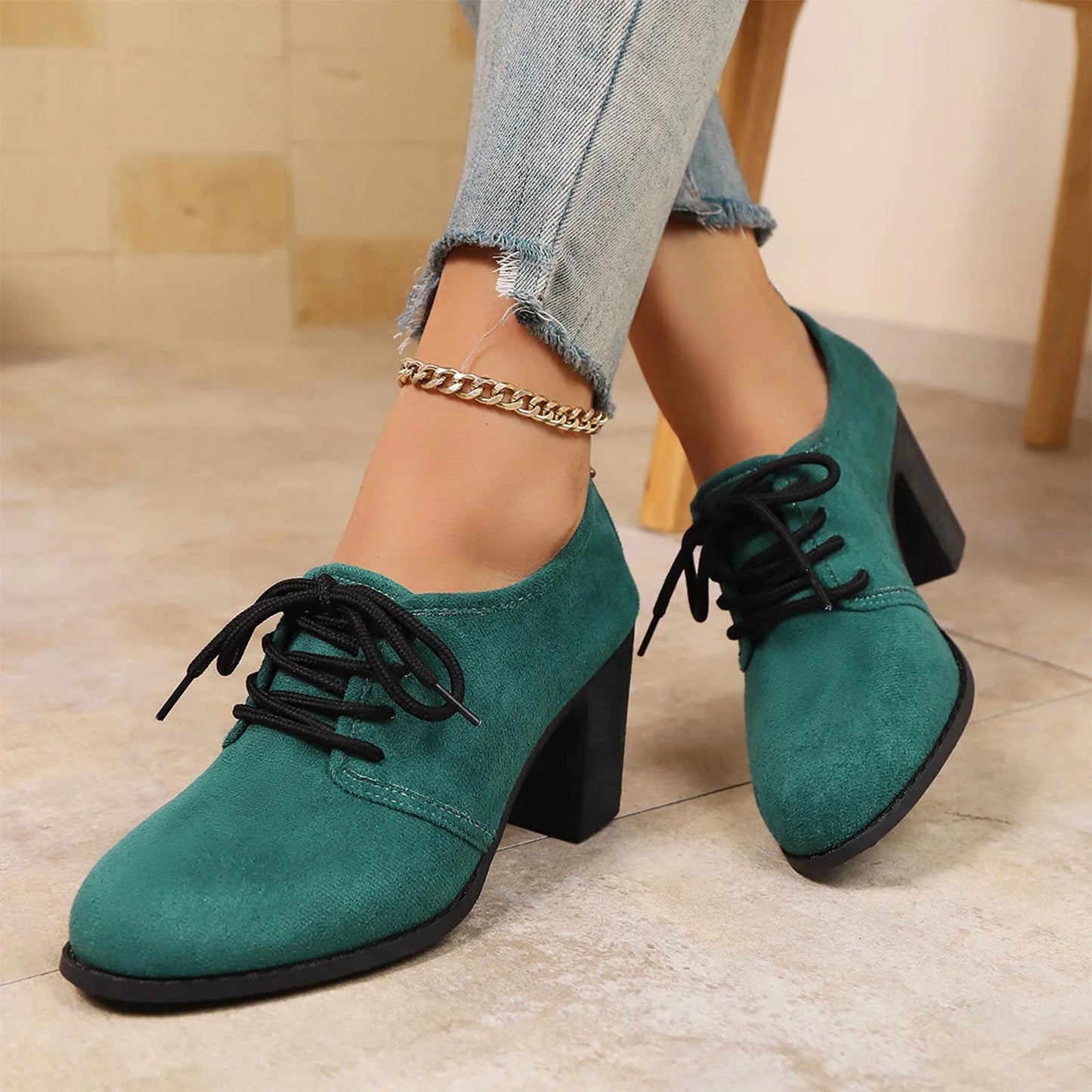 Rosa Elegance Snøresko