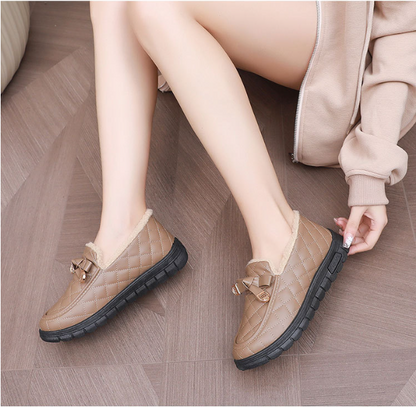 Bella Quilted Sløjfe Loafers
