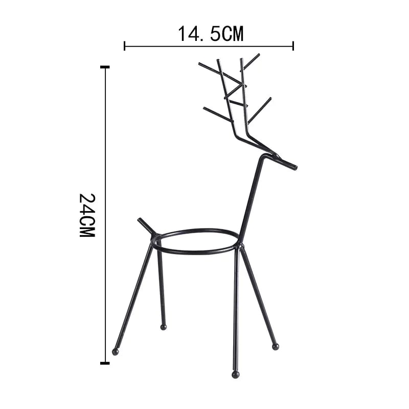 Reindeer™ – Moderne Juledekoration i Metal til Planter og Lys