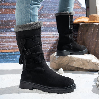 CozyStep™ Tassel Vinterstøvler