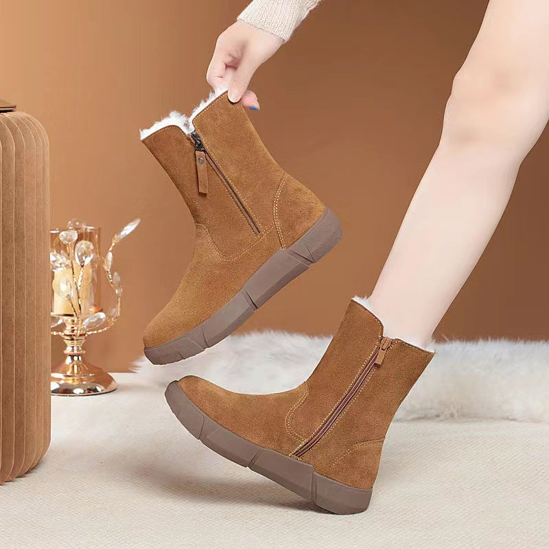 Plush™ – Vandtætte Varme Sne Støvler i Mellemhøjde