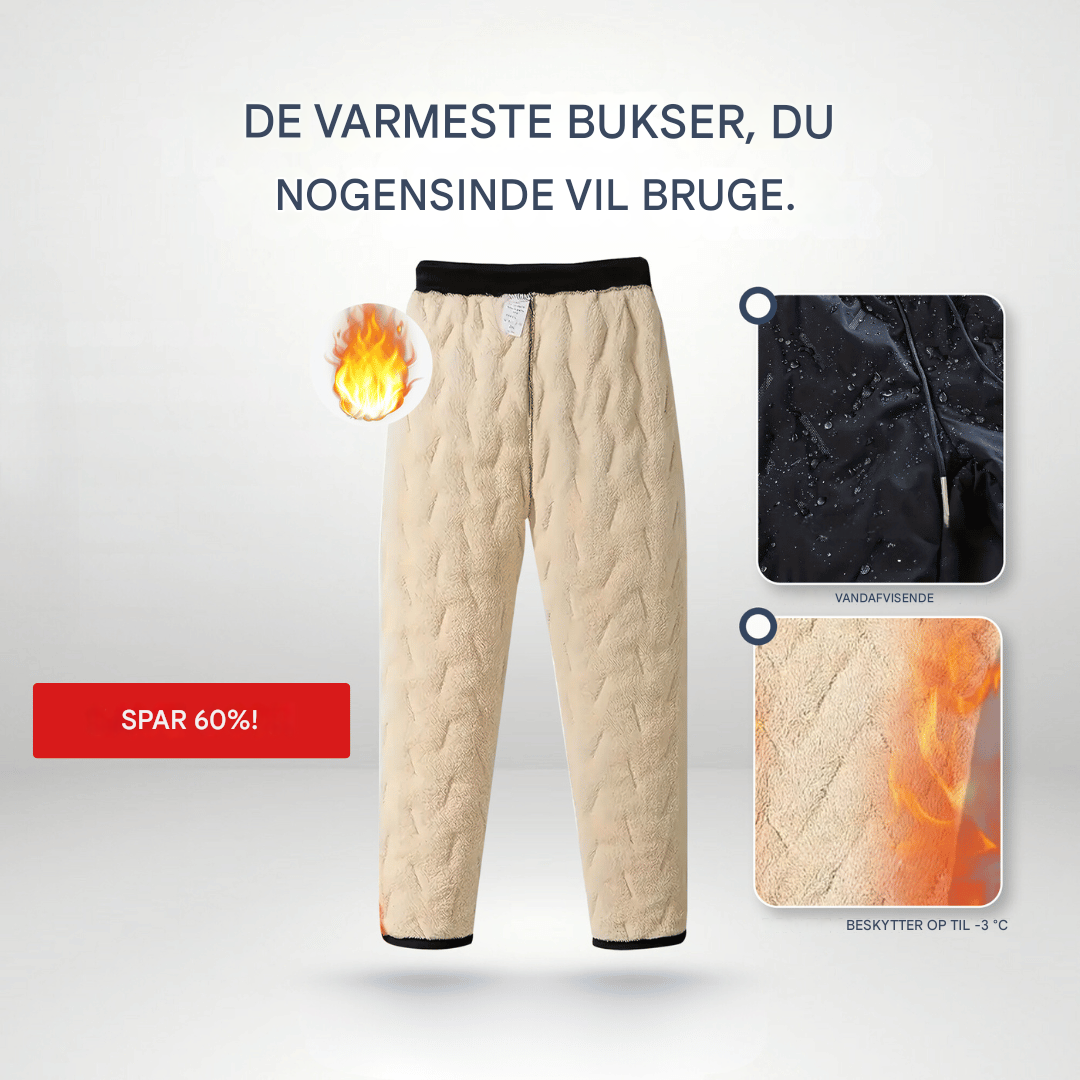 PolarPants™ | Varmende Fleece Termobukser – Unisex Komfort