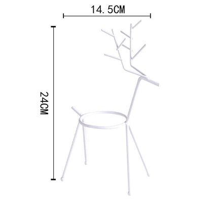 Reindeer™ – Moderne Juledekoration i Metal til Planter og Lys