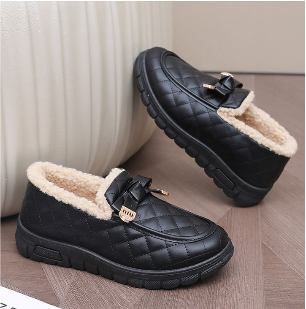 Bella Quilted Sløjfe Loafers