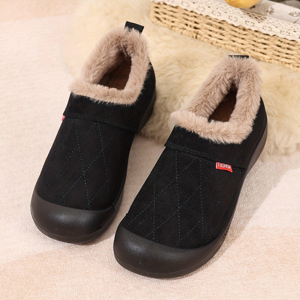 Cozy Cloud Slip-On Damestøvler