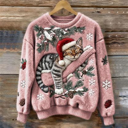Festive Whiskers – Luksuriøs Julesweater