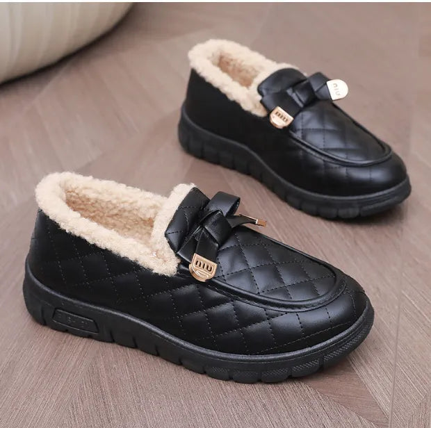Bella Quilted Sløjfe Loafers