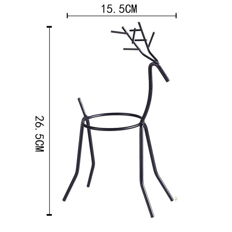 Reindeer™ – Moderne Juledekoration i Metal til Planter og Lys