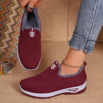 Kvinders Skridsikre Slip-On Vinterstøvler med Varm Foring