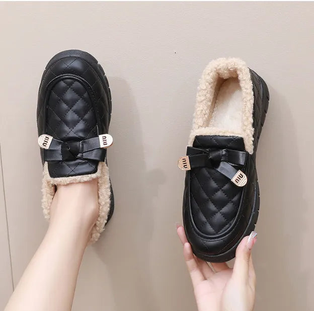 Bella Quilted Sløjfe Loafers