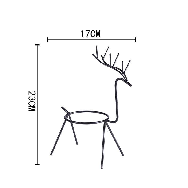 Reindeer™ – Moderne Juledekoration i Metal til Planter og Lys
