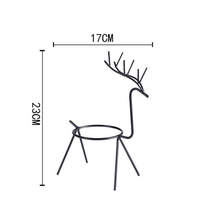 Reindeer™ – Moderne Juledekoration i Metal til Planter og Lys