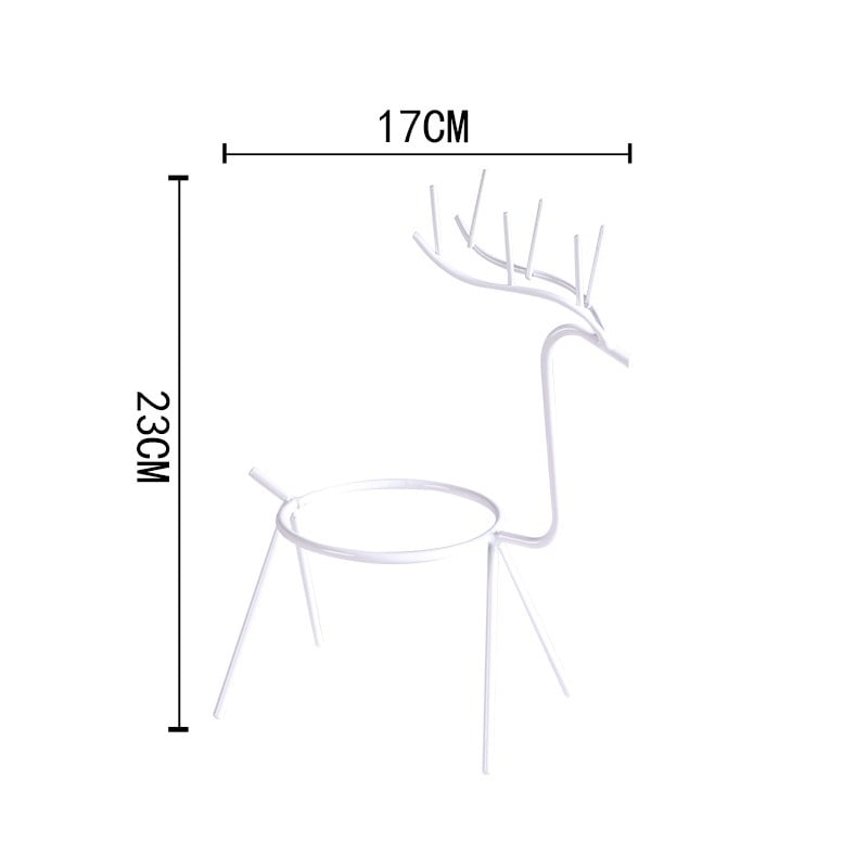 Reindeer™ – Moderne Juledekoration i Metal til Planter og Lys