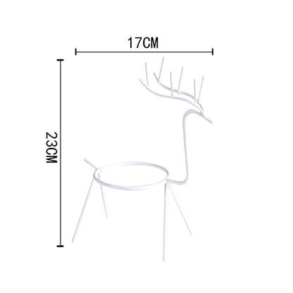 Reindeer™ – Moderne Juledekoration i Metal til Planter og Lys