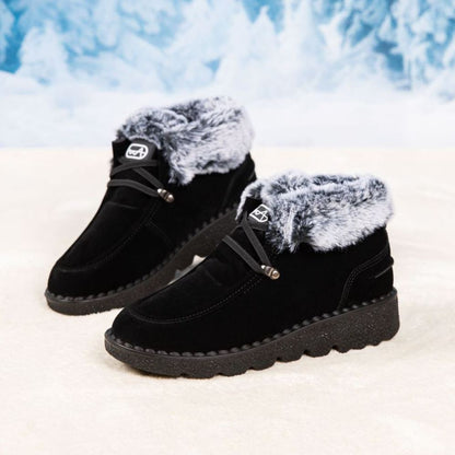 Vinterstøvler til kvinder – Varmforede ortopædiske kortstøvler med skridsikker sål